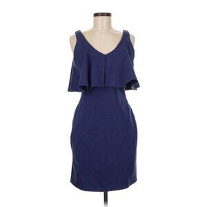 NEW Gianni Bini Flutter Ruffle Top Sleeveless Dress Medium Navy Blue NWT $109